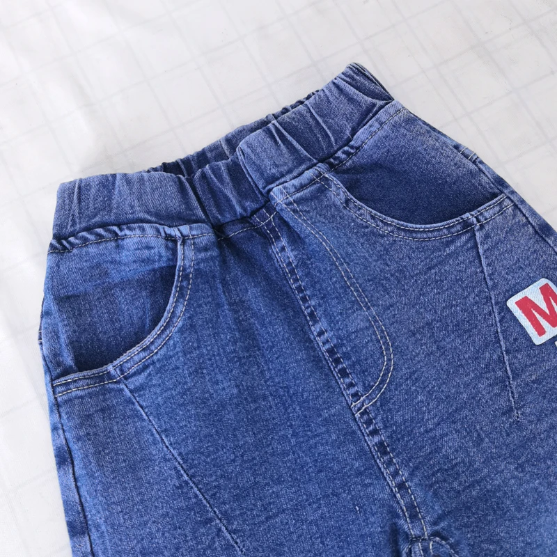 IENENS 5-13Y Kids Boys Clothes Skinny Jeans Classic Pants Children Denim Clothing Trend Long Bottoms Baby Boy Casual Trousers