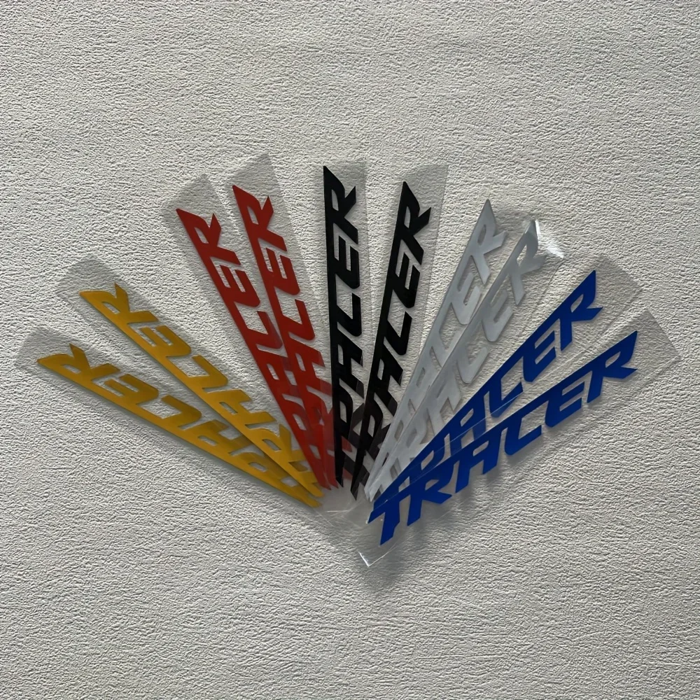 

2 шт./компл. автомобильные наклейки «Tracer», несколько цветов, наклейки с логотипом, уникальные аксессуары для автогонок