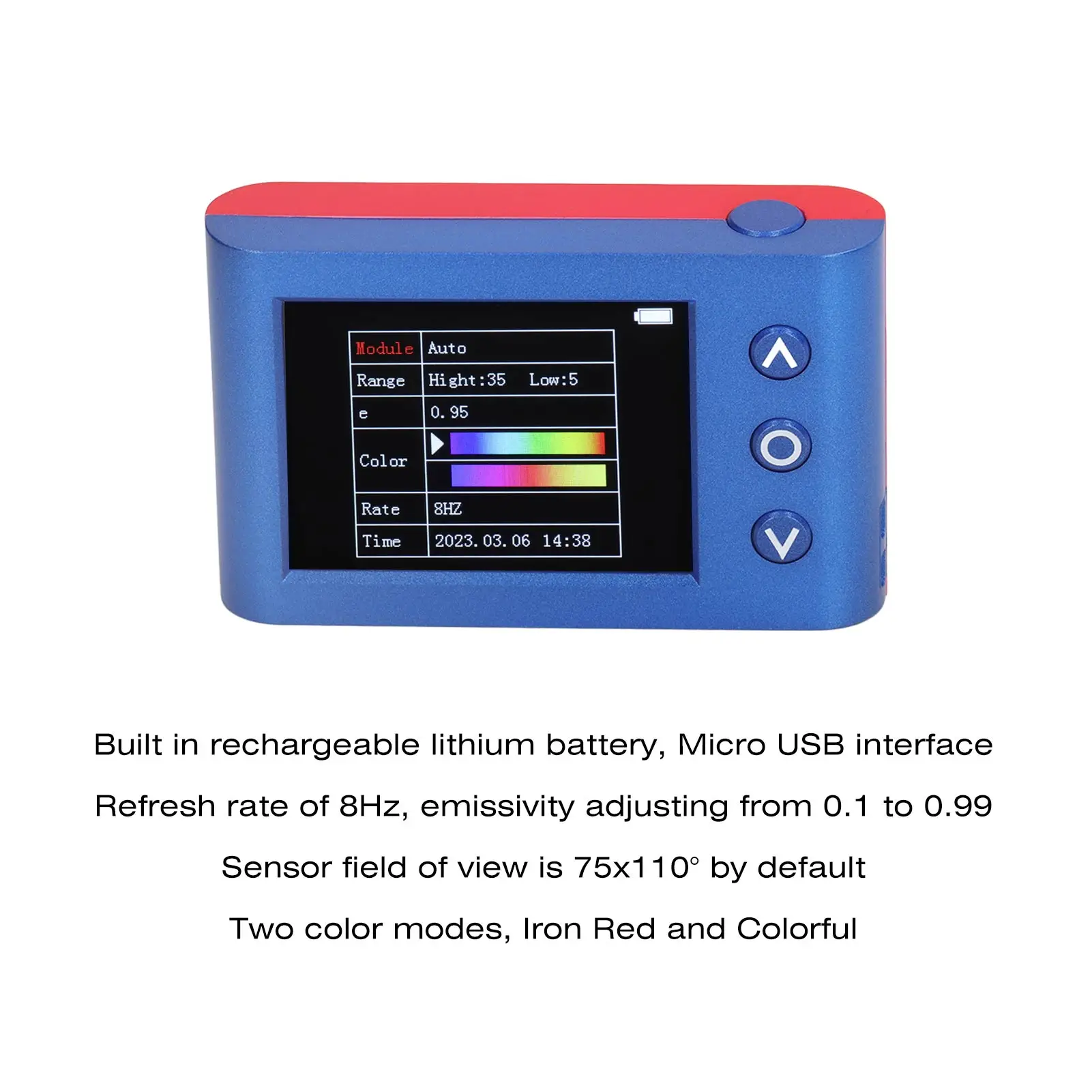 Thermal Imaging Camera 2.4in LCD Display Infrared Thermal Imager 8Hz  USB Interface Handheld Thermal Imaging Camera 320x240