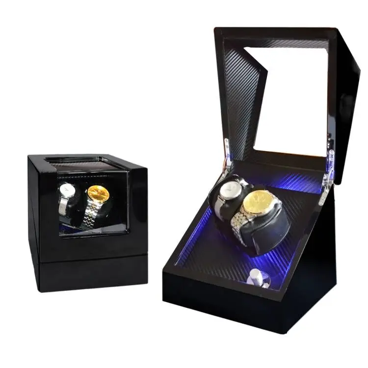 Caja y soporte de exhibición para relojes de hombre de alta calidad, organizador de almacenamiento de madera de caucho, cajas para joyas