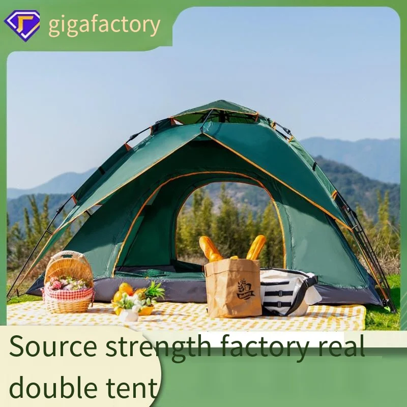 Outdoor Camping Tent 3-4 Person Fully Automatic Tent Flood Control and Disaster Relief Emergency Tent Bistratal