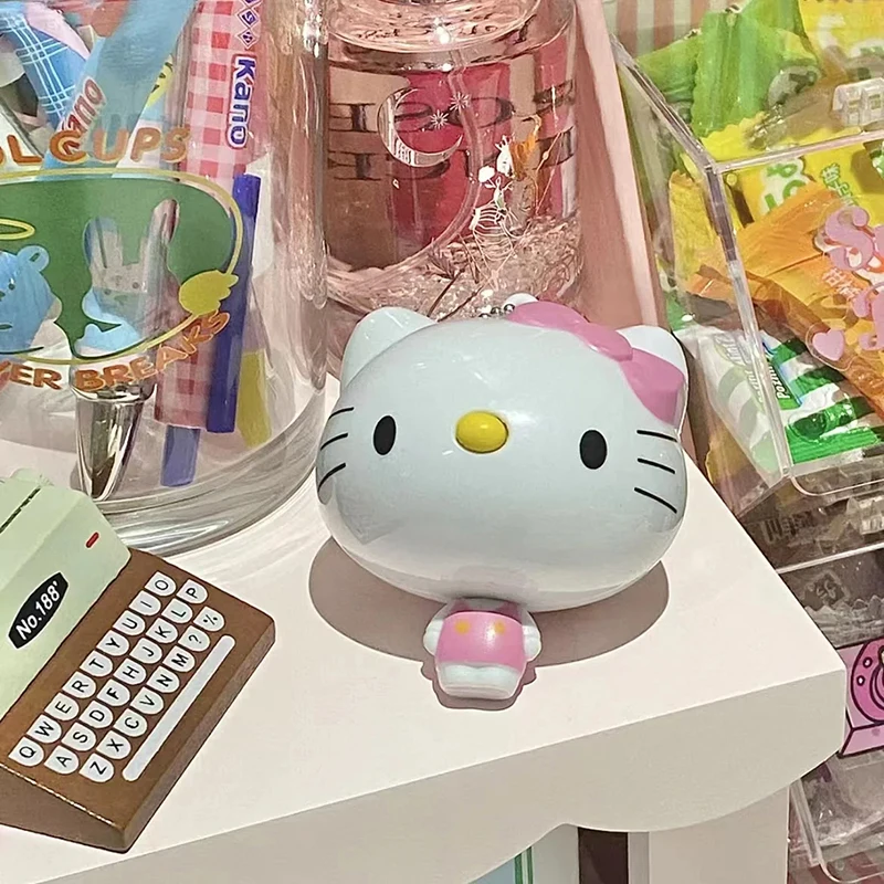 Hello Kitty pita teleskopik, pita pengukur lembut penggaris Meter portabel Mini pita teleskop untuk mengukur lingkar pinggang baju