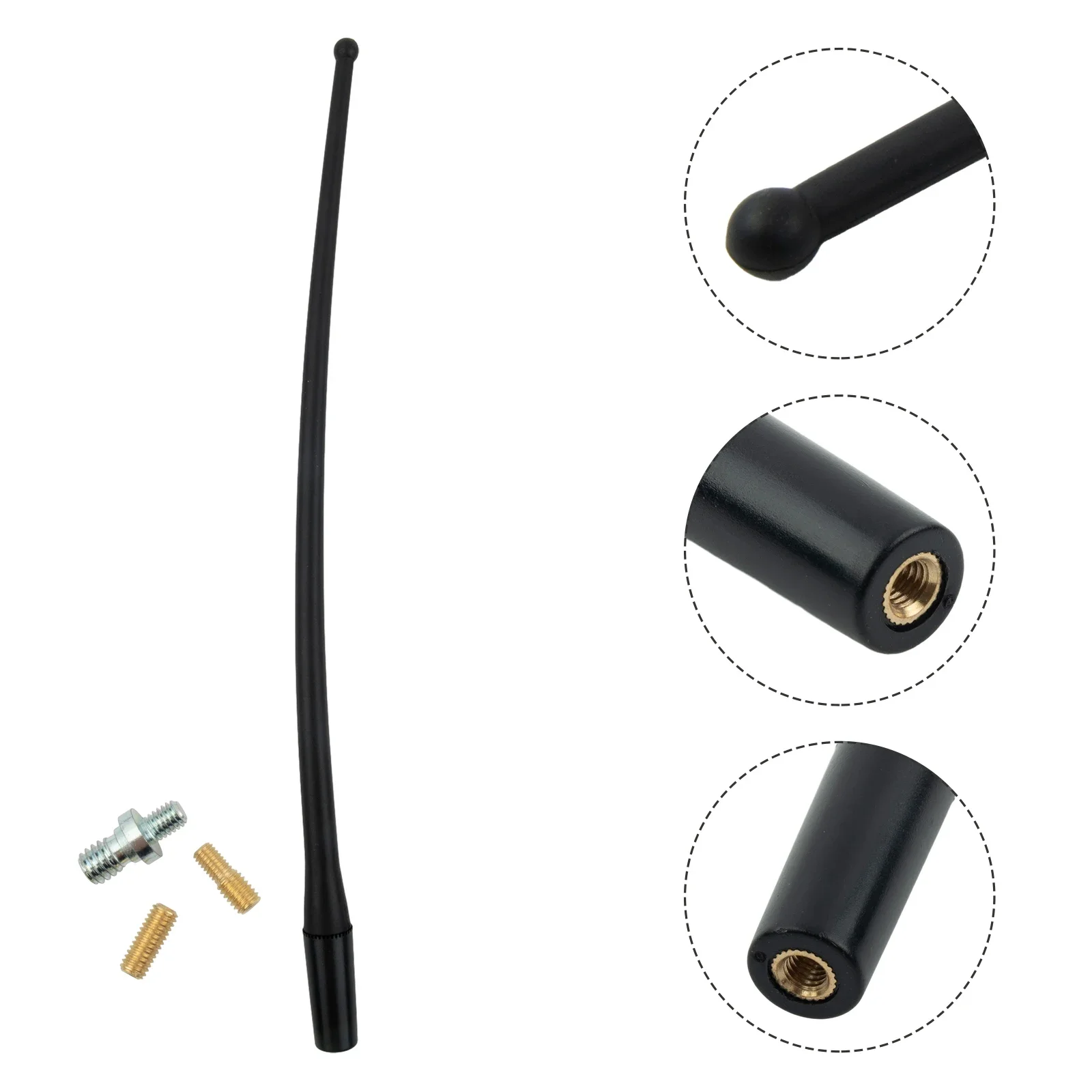 

Wireless Antenna 1 Pcs 13INCH 35cm*2cm*2cm Accessories Car Radio Antenna Premium Rubber For Jeep Wrangler JK JKU