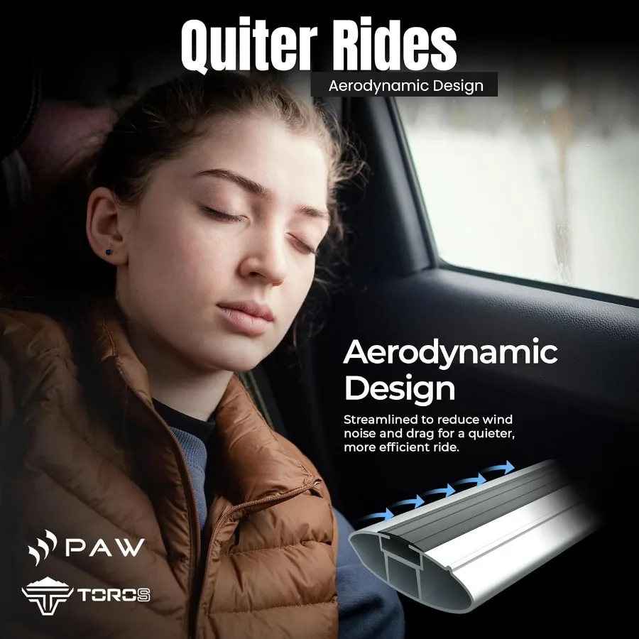 قضبان متقاطعة لرف السقف لعربة BMW 3 Series Touring المتوافقة مع موديلات E36 E46 E91 F31 G21 بسعة تحميل 330 رطل من الألومنيوم TS #4