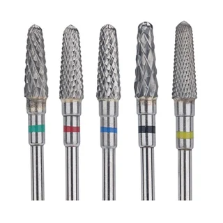 1PC Tungsten Carbid Nail Drill Bits Electric Manicure Drill Accessory Milling Cutters for Nail Gel Polish Remover Nail Tools Efi