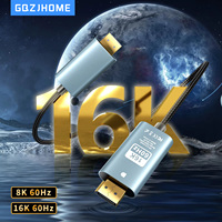 16K Displayport Cable DP2.1 8K 4K144Hz Video Audio Cable for Xiaomi TV Box PC Laptop Monitor Game DP Cable Display Port