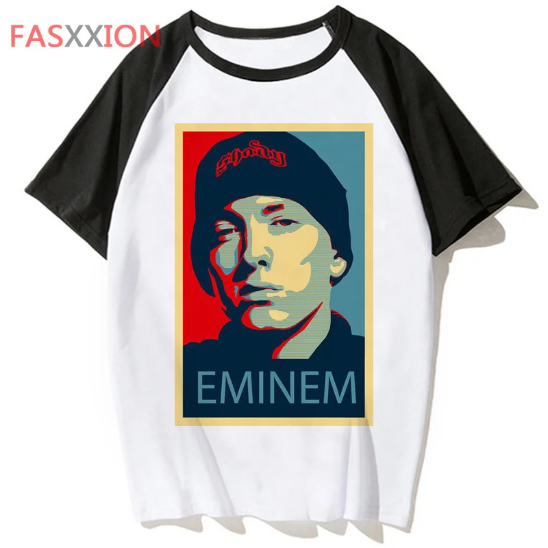 Eminem tshirt men grunge funny streetwear aesthetic tshirt white t shirt manga