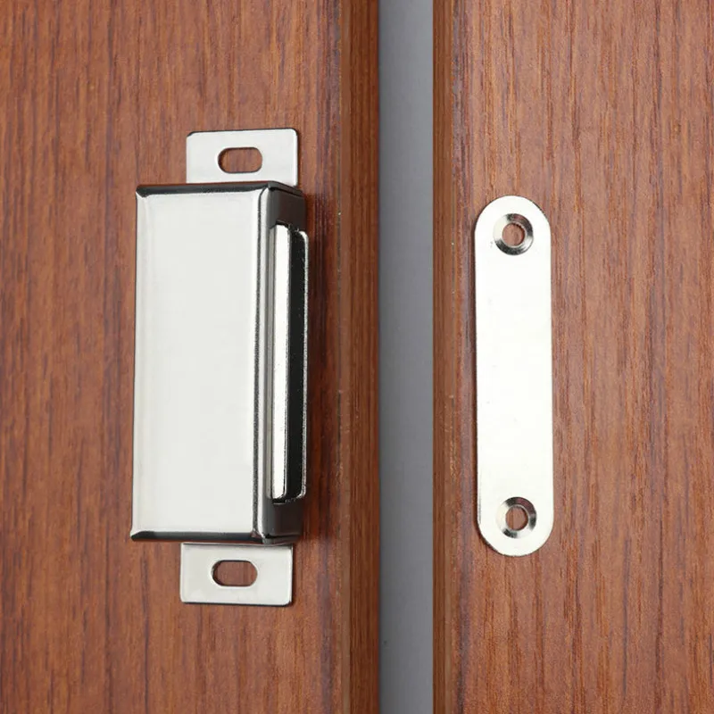 Trava magnética de aço inoxidável para porta, trava para armário, trava com parafusos, mais próxima de móveis, sistema aberto, hardware de montagem