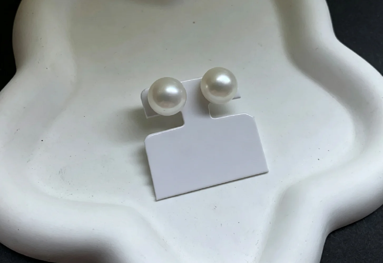 Large grained pearl earrings AAAA 12-13mm natural South Sea pearl earrings 925s