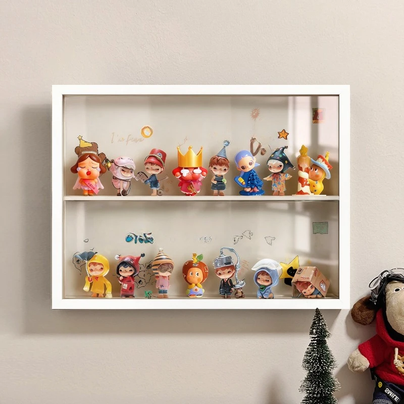 Meter box decorative painting with lamp blind box storage distribution box figure rack mural