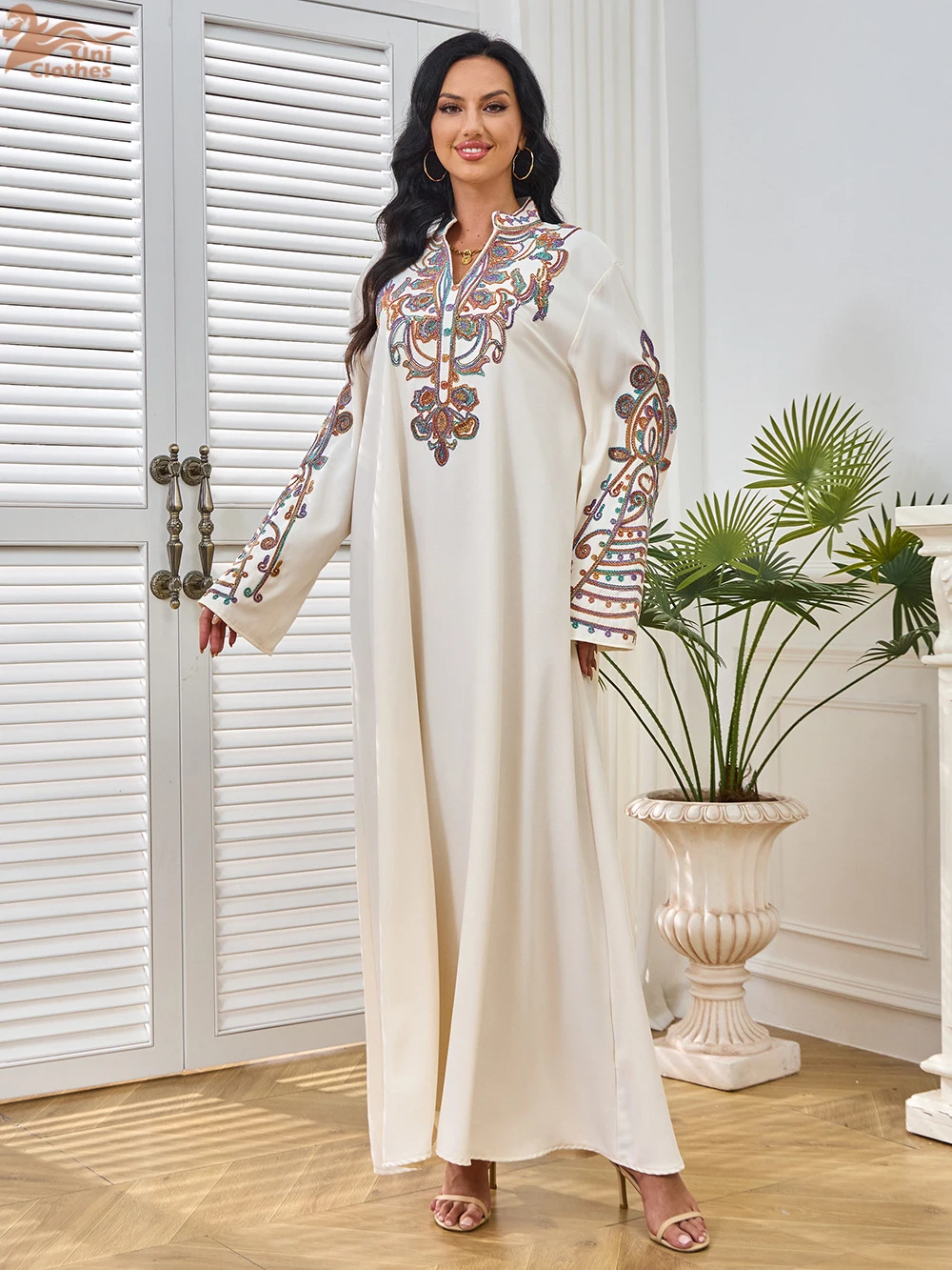 Ramadan musulman Abaya pour les femmes robes de soirée broderie longue Robe maroc caftan Jalabiya dubaï Eid Abayas modeste robes 2025