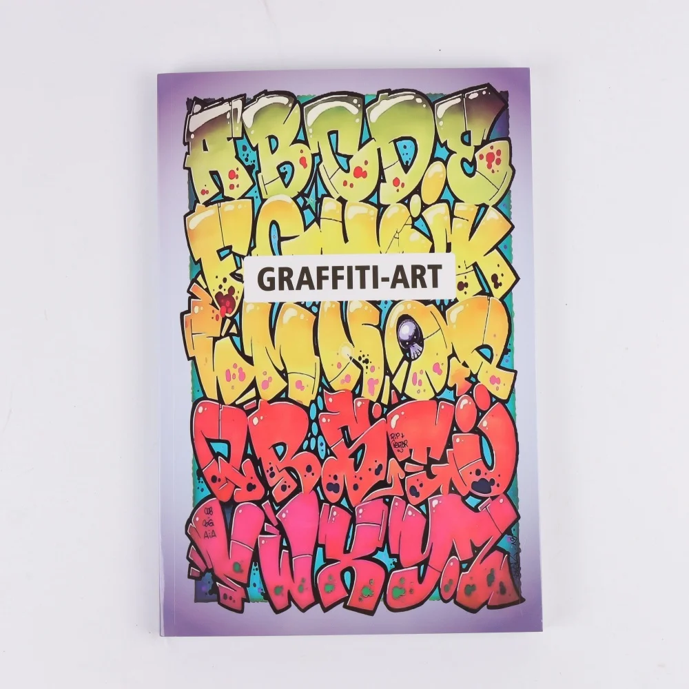 

Graffiti Coloring Book High Definition Printing Material Rich Line Color Artist Coloring Book
