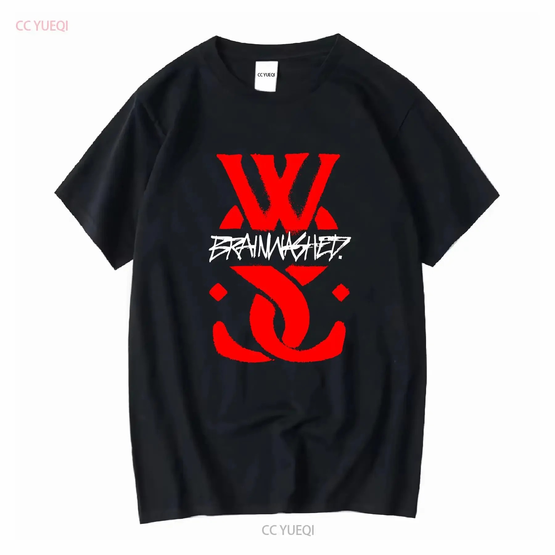 While She Sleeps T Shirt Brainwashed Logo vintage Washed Casual Top For Everyday Wear Versatile Breathable streetwear homme