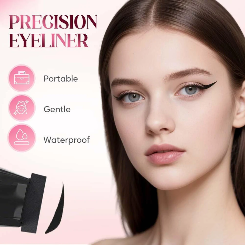Private Label Rotating Eyeliner Stamp Pen Custom Logo Long-lasting Waterproof Sweat-proof Liquid Quick-drying Eyes Makeup Vegan