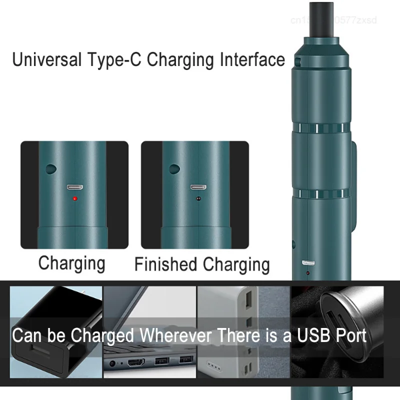 Imagem -06 - Youpin Mini Conjunto de Chave de Fenda Elétrica Ferramentas sem Fio Chaves de Fenda Recarregáveis Broca de Impacto com 88 Bits Kit de Ferramentas Usb 250 r Min