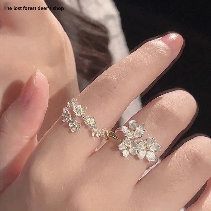 

Изысканное серебряное кольцо с цветком ириса в средневековом стиле, 3D-кольцо с цветочным узором, стильный аксессуар для повседневной носки, с возможностью индивидуального заказа