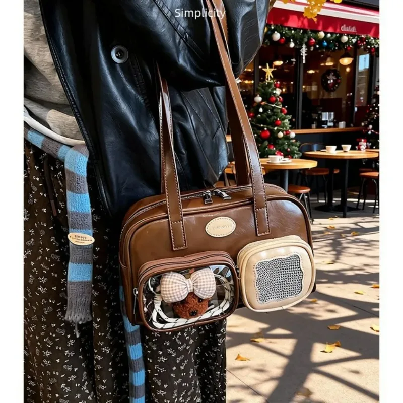 New Fashion Bag Girls Mini Crossbody  Cute Casual Ulzzang Ita Bag Daily Mobile Phone  Harajuku Y2K Shoulder Bag