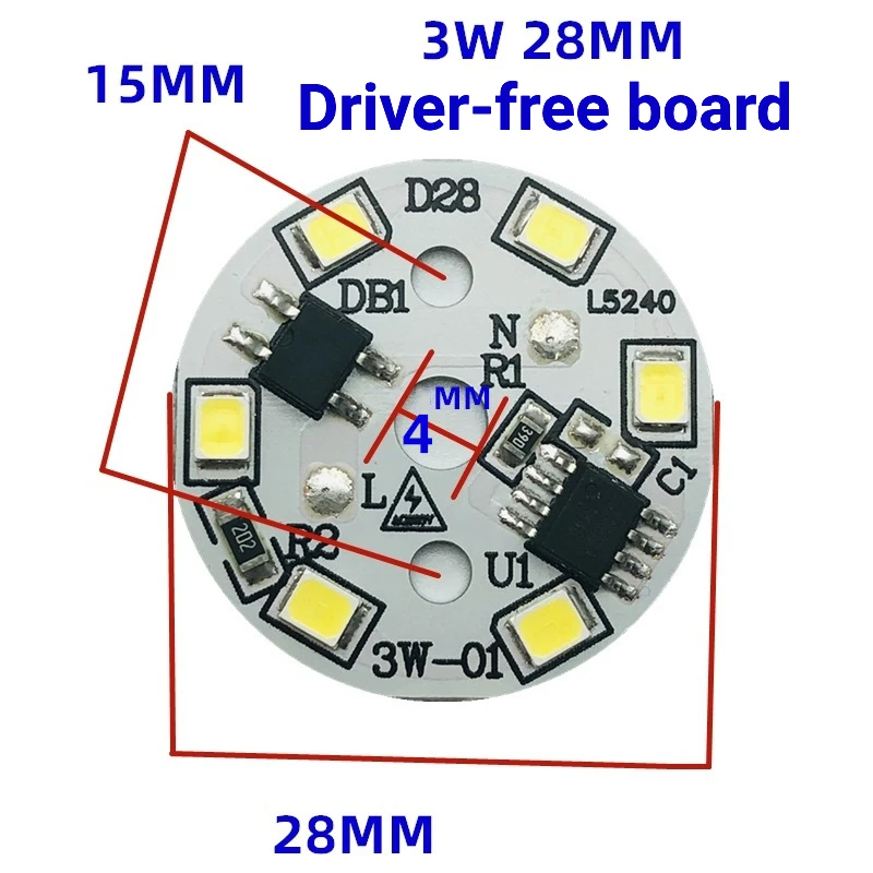 10 szt. Koraliki do lampy wysokiego napięcia oświetlenie panelowe LED 220V 3W 5W 7W 9W 12W 15W 18W matryca LED ciepła, jasna białe światło z