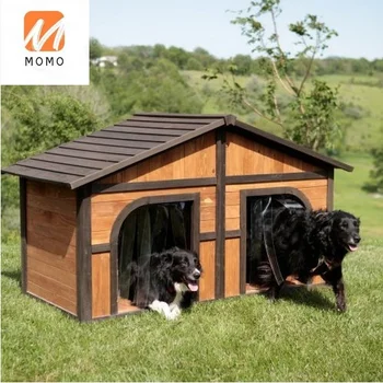 Extra Large Solid Wood Dog Houses Suits Two Dogs Or 1 Large Breeds Outdoor Dog Bed Has A Raised Bottom and Natural Insulation AliExpress 13