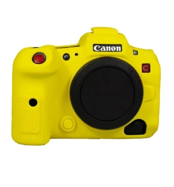 R5C ฝาครอบซิลิโคนยางซิลิโคนกล้องสําหรับ Canon EOS R5C สีดําสีแดงสีขาวสีเหลืองสีเขียว