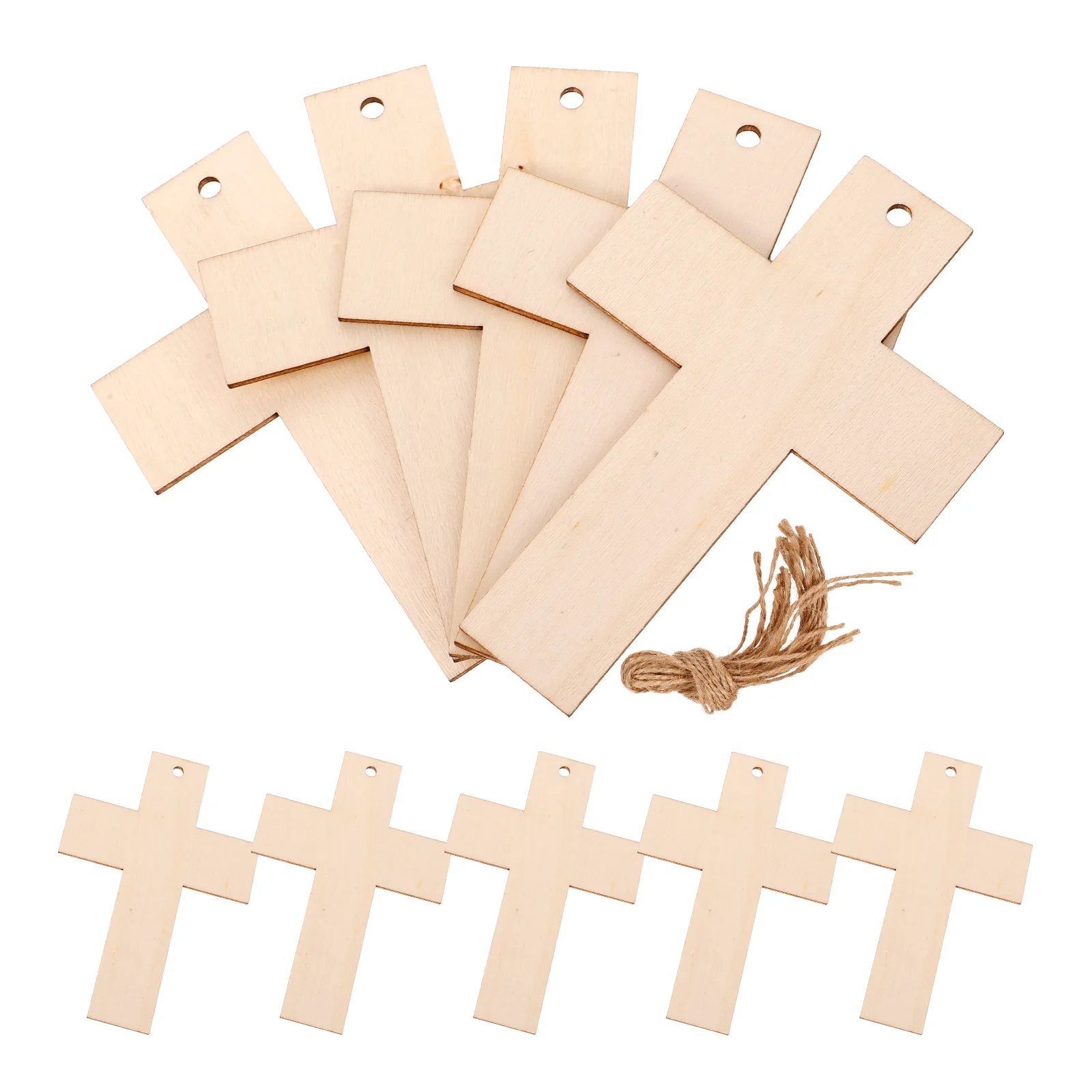 

15pcs Bible Bookmark Wooden Blank Cross Shaped DIY Bookmarks for Students Writers Readers Retro Vintage Decoration Gifts