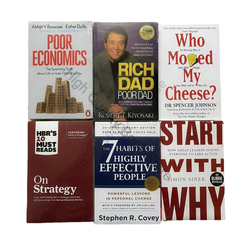 20 Books English Original Poor Dad Rich Dad Investment Philosophy Economic Management Business Review Full Set