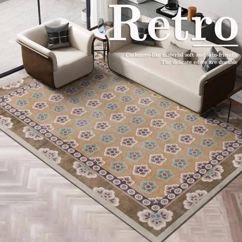 

Living Room Carpet Modern Simple Light Luxury Sofa Coffee Table Mat Nordic American European Style Velvet Bedroom Rug Ковер 양탄자