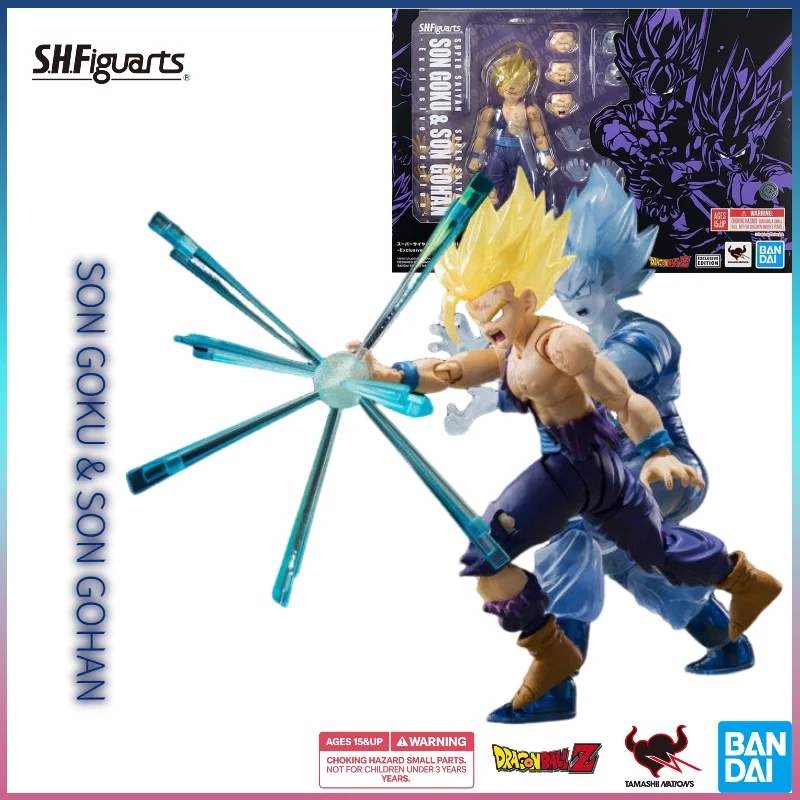 In Stock Bandai Dragon Ball Z SDCC 2023 Exclusive Edition Son Gohan Son Goku Father-Son Kamehameha Set Action Figures