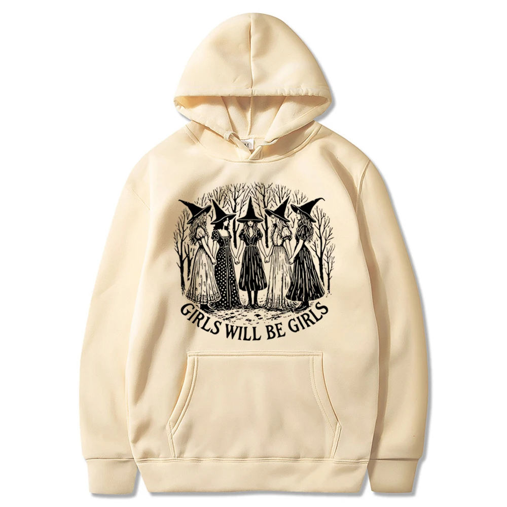 

Halloween Girls Will Be Girls Witch Hoodie Judith Beheading Gothic Hooded Sweatshirt Feminist Girl Power Halloween Witchy Hoodie