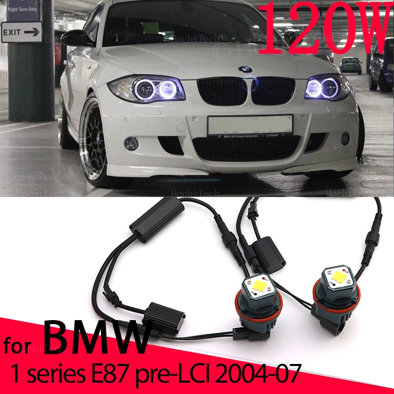 

for BMW 1 series E87 116i 116d 118i 118d 120i 120d 130i pre-LCI 04-07 LED Angel Eye Halo Ring Light Auto Lighting 6000K