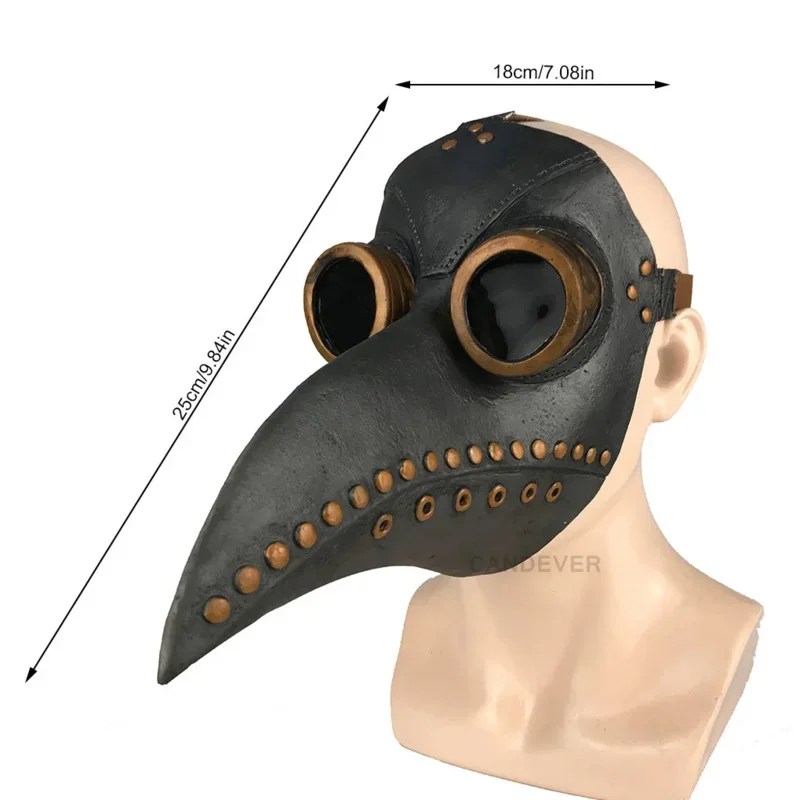 Halloween Medievale Cappuccio Veste Dottore della Peste Costume Maschera Cappello Per Gli Uomini Monaco Adulto Cosplay Steampunk Sacerdote Horror Mago Mantello MN4