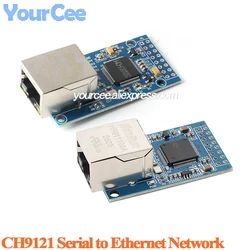 2pcs/1pc CH9121 Serial to Ethernet Network Convertor Module RJ45 Microcontroller Industrial Grade SCM Networking STM32 UART