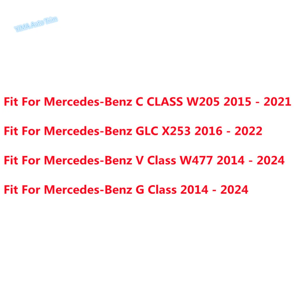 

ABS Auto Head Lamp Light Switch Button Decoration Cover Trim Accessories Fit For Benz C CLASS W205 / GLC X253 / V G Class W477