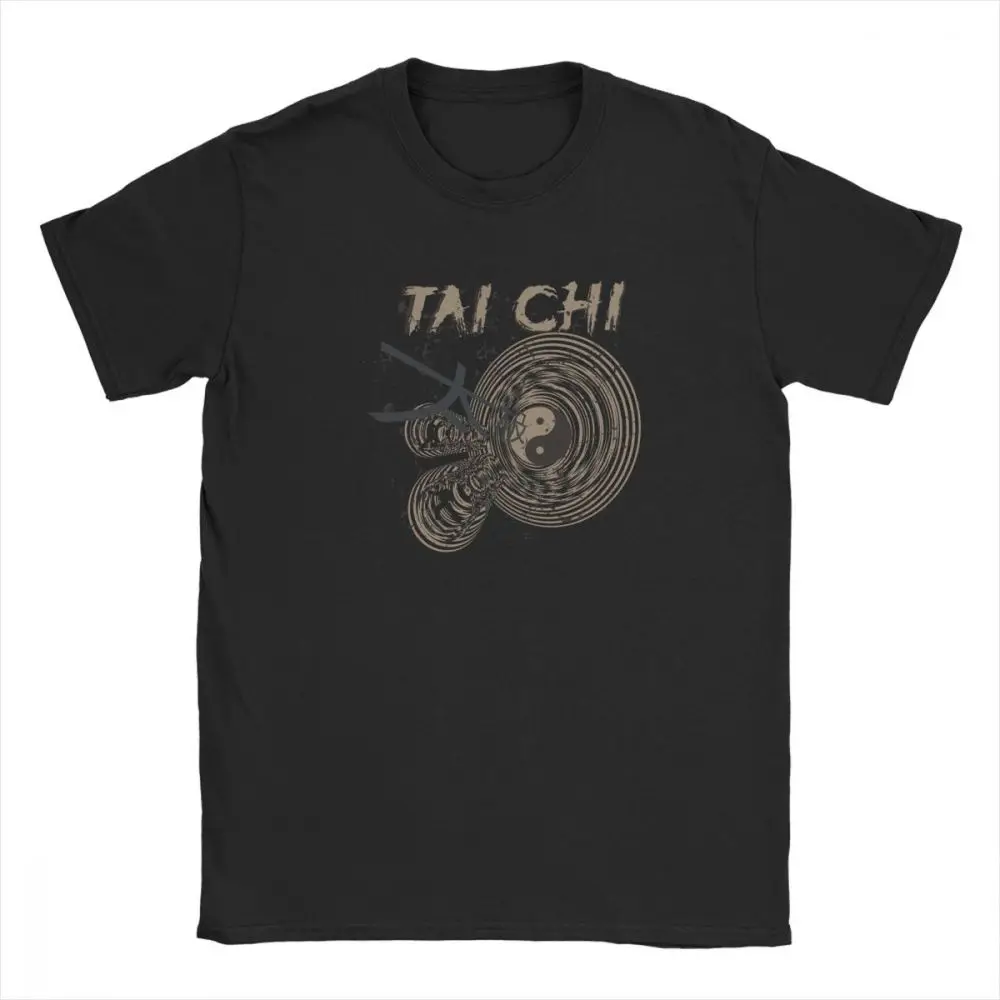 T Shirts Tai Chi Chuan Chinese Kung Fu Funny  Tees Men T Shirt Round Neck Shirts 6XL