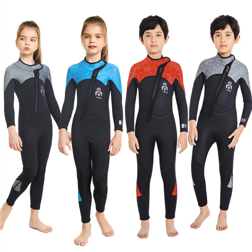 Kids Surfing Neoprene Wetsuit Underwater Children Thick Swimsuit Diving Suits Boys Jellyfish UPF50+ Swimwear Bathing Clothing