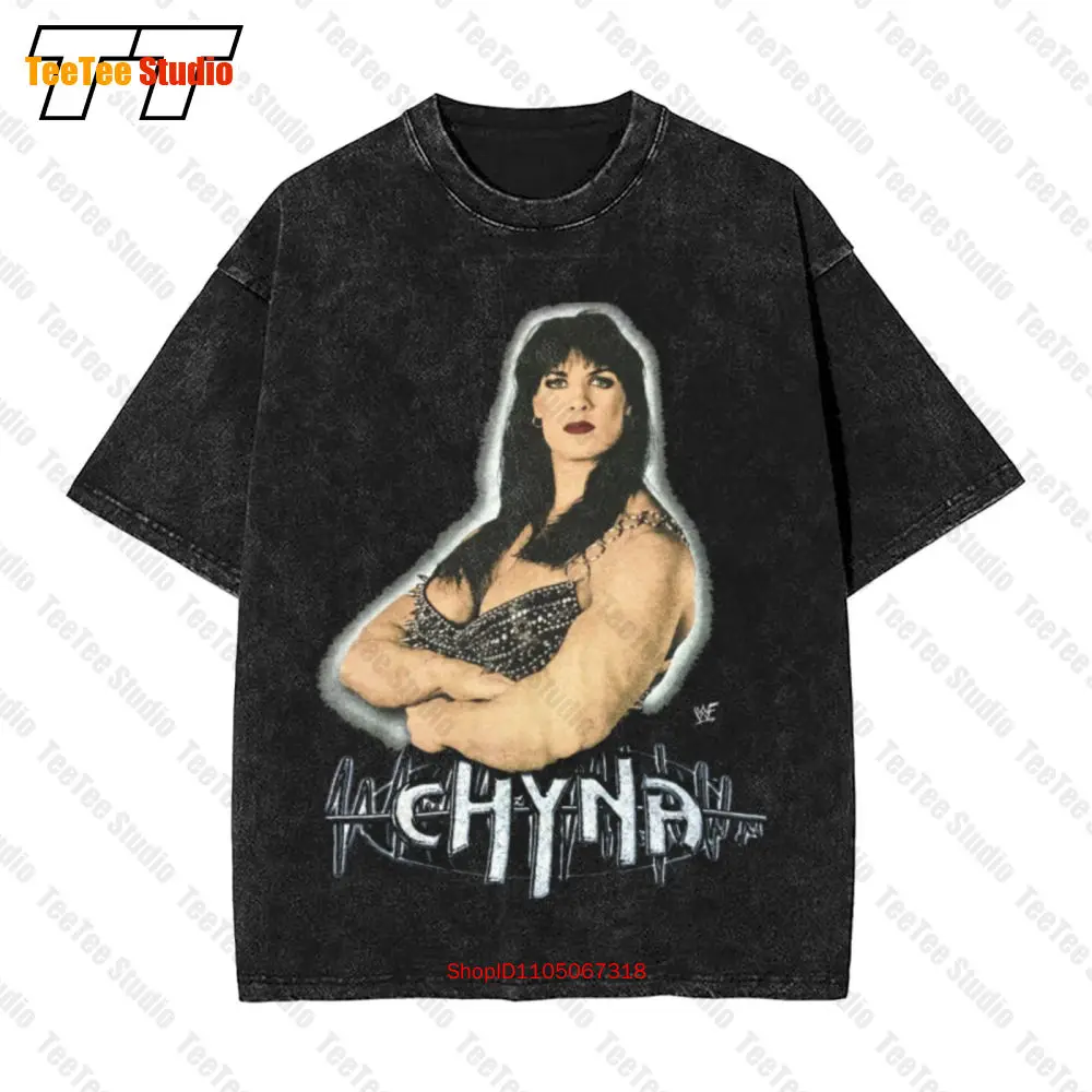 Camiseta grande vintage dos anos 1990 Wwf Chyna Wrestler Joan Marie Laurer HZSP