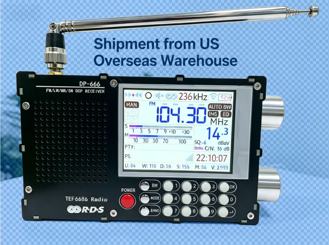 DP-666 FM/LW/MW/SW DSP Radio | US Stock & Fast Shipping