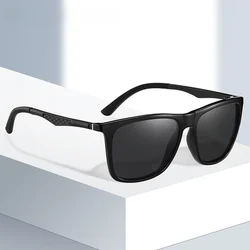 Trframe sunglasses aluminum magnesium carbon fiber leg polarized driving night sunglasses degree customization 0-6.00