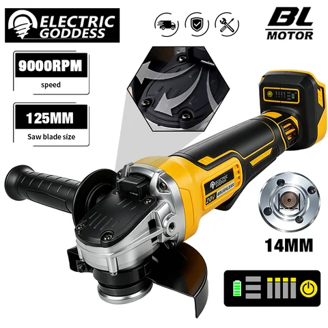 Brushless 4-Speed Angle Grinder