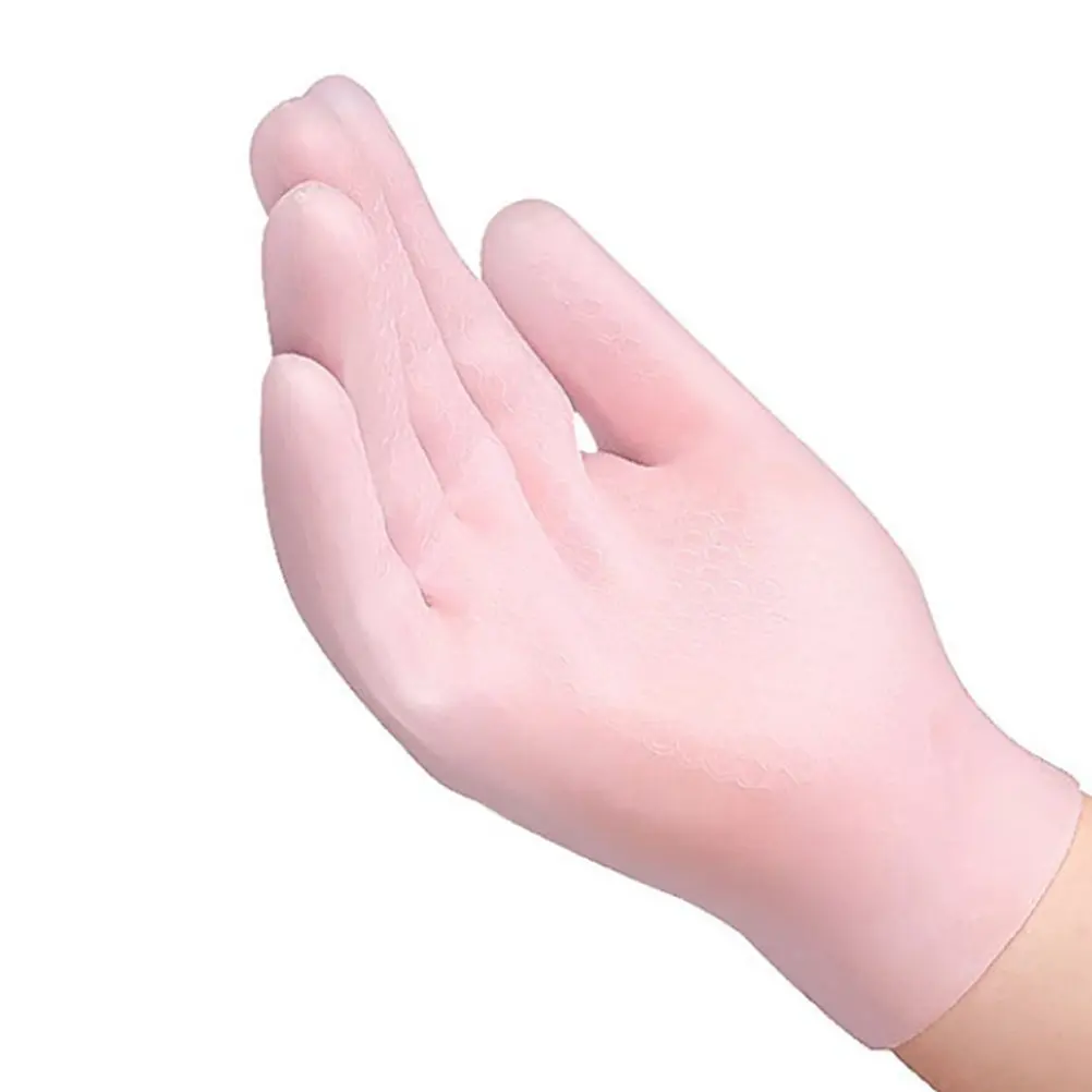 1Pair Exfoliating Moisturizing Gloves Dry Hand Treatment Softening Night Lotion Gloves for Women Female Hand Care