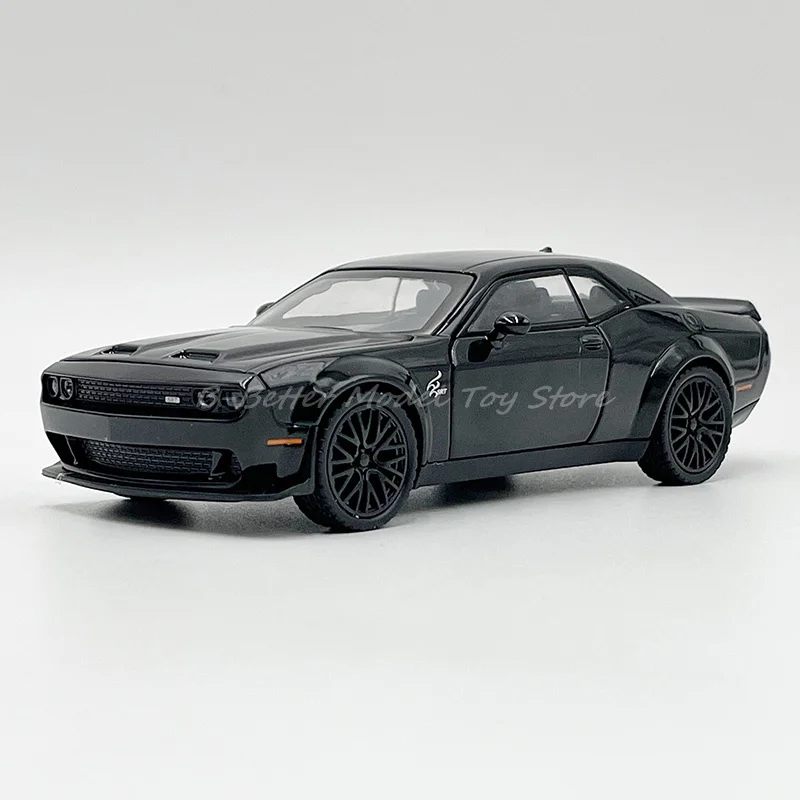 Modelo de coche fundido a presión 1:32, Dodge Charger Challenger Hellcat Redeye, extraíble con sonido y luces