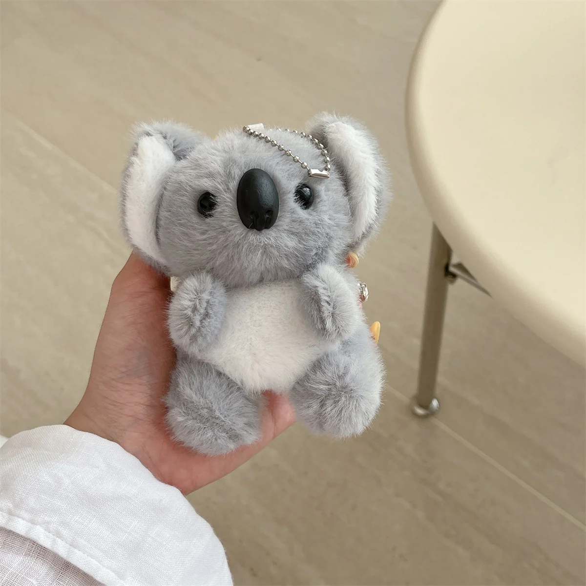 Cute Fluffy Koala Case for Airpods Pro 2 Full Protection Earphone Bag Funda Airpods 4/3/2 Pompom Furry Cover