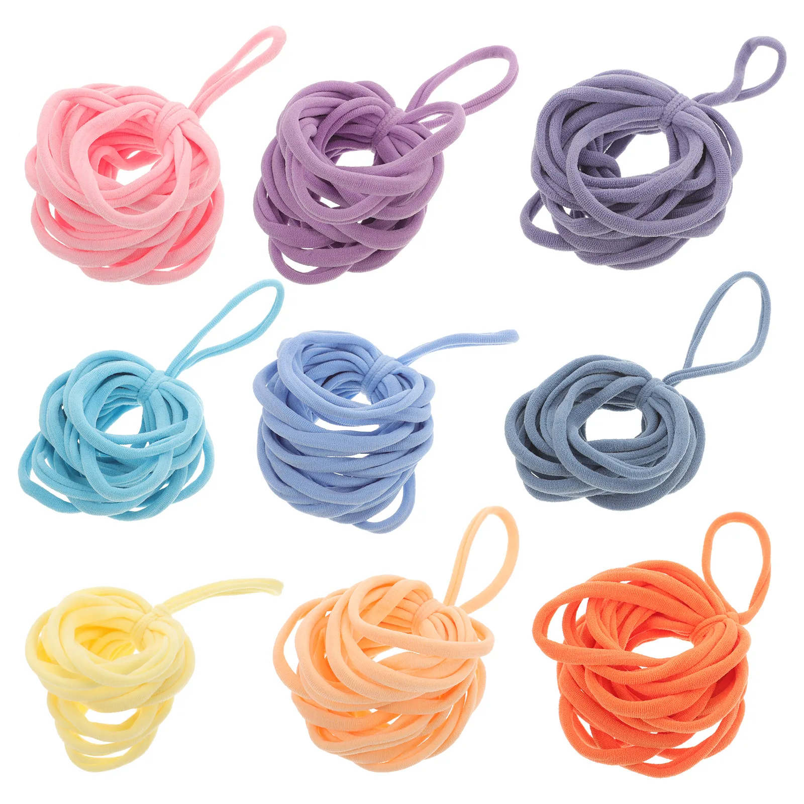 180 Pcs Weaving Loops Loom Bands Braided Rope Refill Pack DIY Craft Supplies Elastic Loops Kit Non Fading Colors