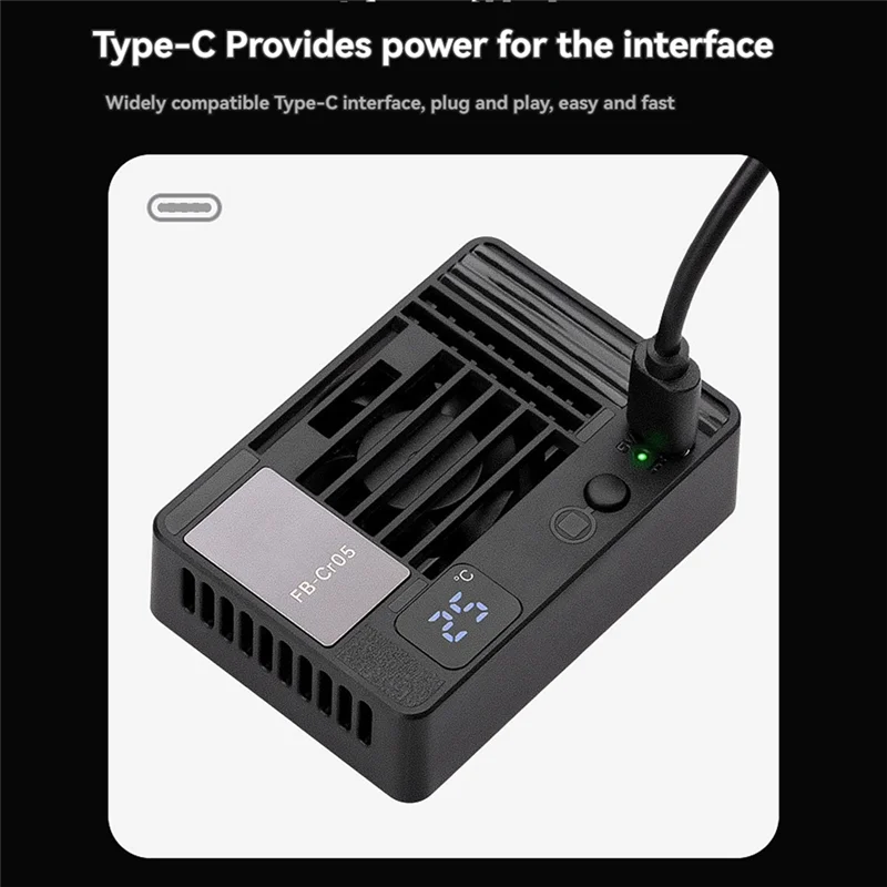 ABMF-FB-CR05 Camera Cooling System Heat Sink Cooling Fan For Sony Canon FUJIFILM ZV-E1 A7M4 A6700 A72C R8 R7 R6 XT4