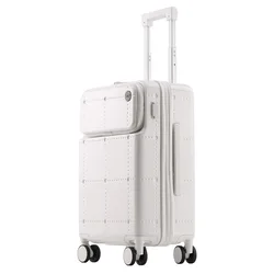 New Trolley Case Suitcase Universal Wheel  High-Looking Fashion Password Travel Suitcase Front Opening Luggage Carry On Suitcase