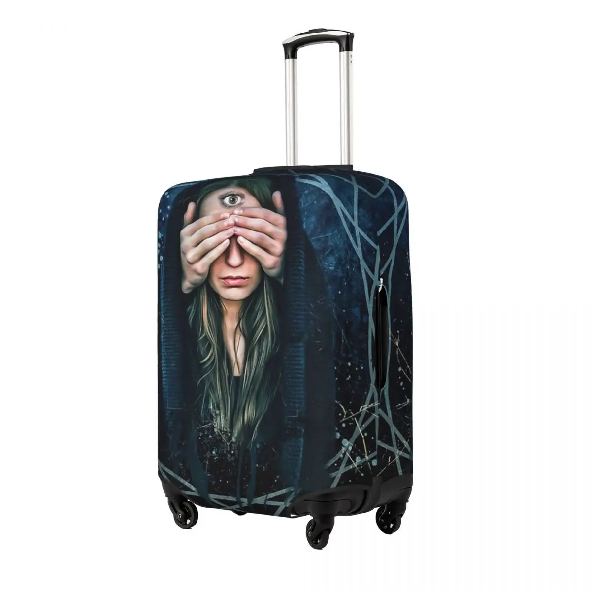 Witchcraft Gothic Print Luggage Protective Dust Covers Elastic Waterproof 18-32inch Suitcase Cover Travel Accessories