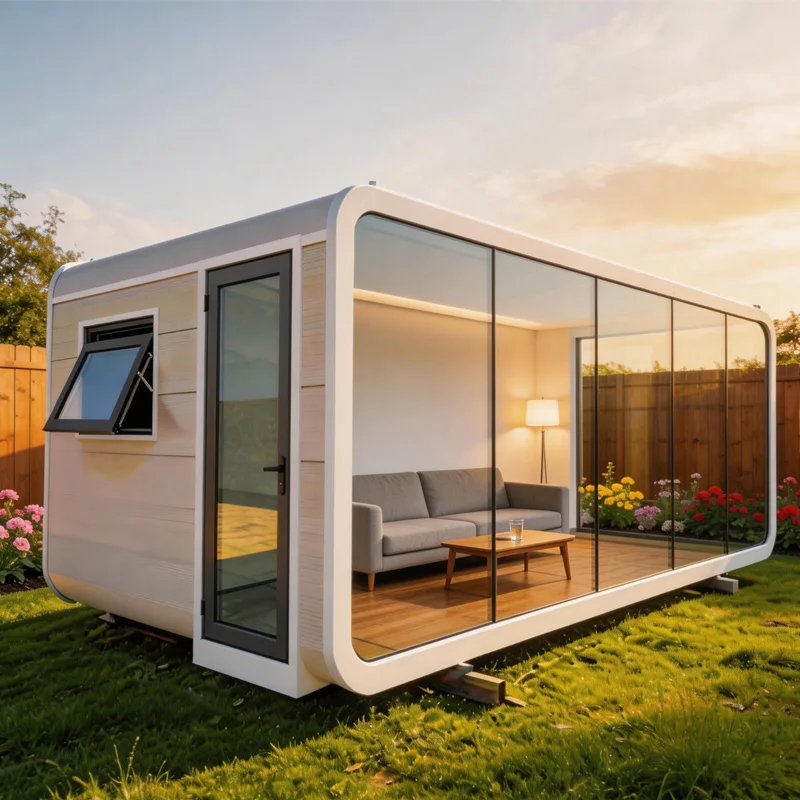 Apple Shaped Modular Prefab Container House for Living Storage Warehouse Multi Purpose Building