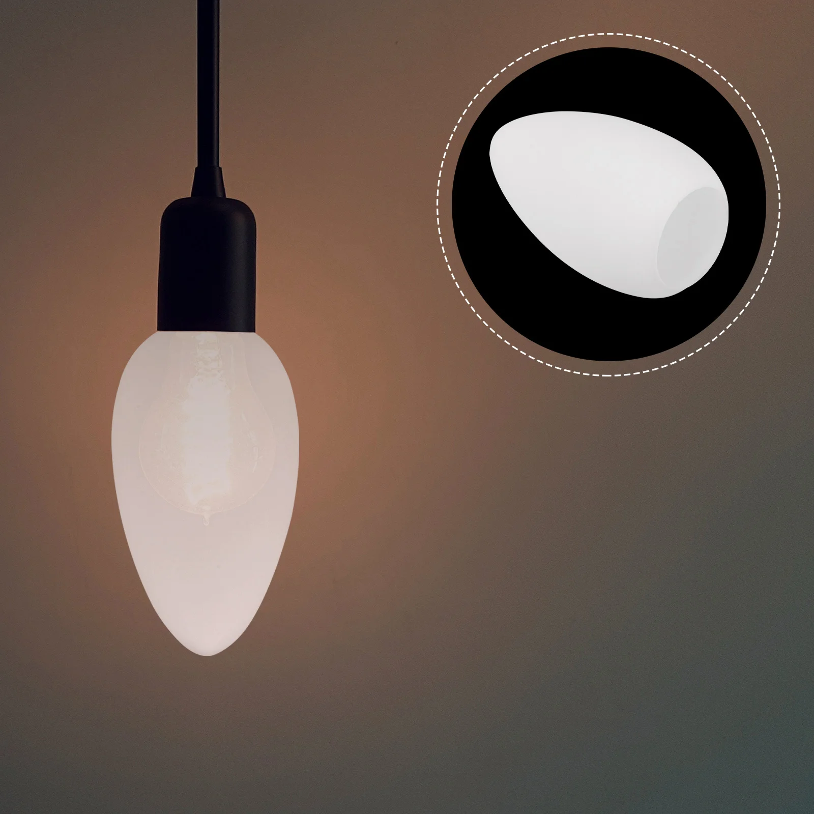 

Ceiling Glass Lampshade Decorative Pendant Light Shade Cover Easy Install Modern Home Lighting Accessory Light Bulb Fixture