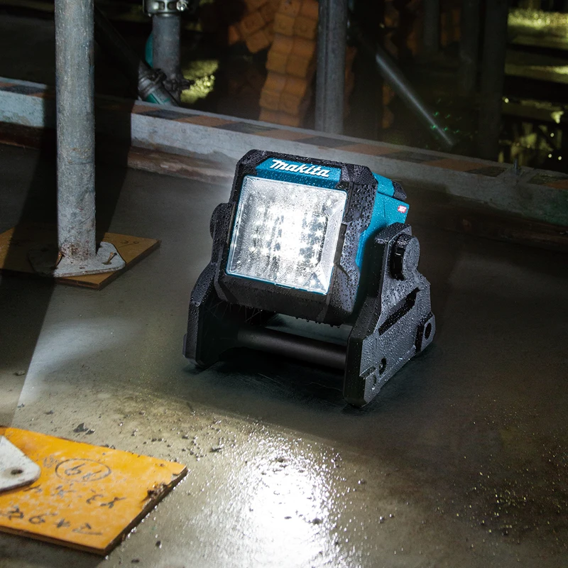 Makita-Luz LED de trabajo de escritorio ML003G, batería de litio de 40V, inalámbrica, IP65, resistente al polvo y al agua, luz recargable ajustable para exteriores