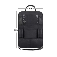 Car Seat Organizer Multifunctional Oxford Fabric Car Back Multi Pocket Storage Bag with Tablet Holder Protector for Kids